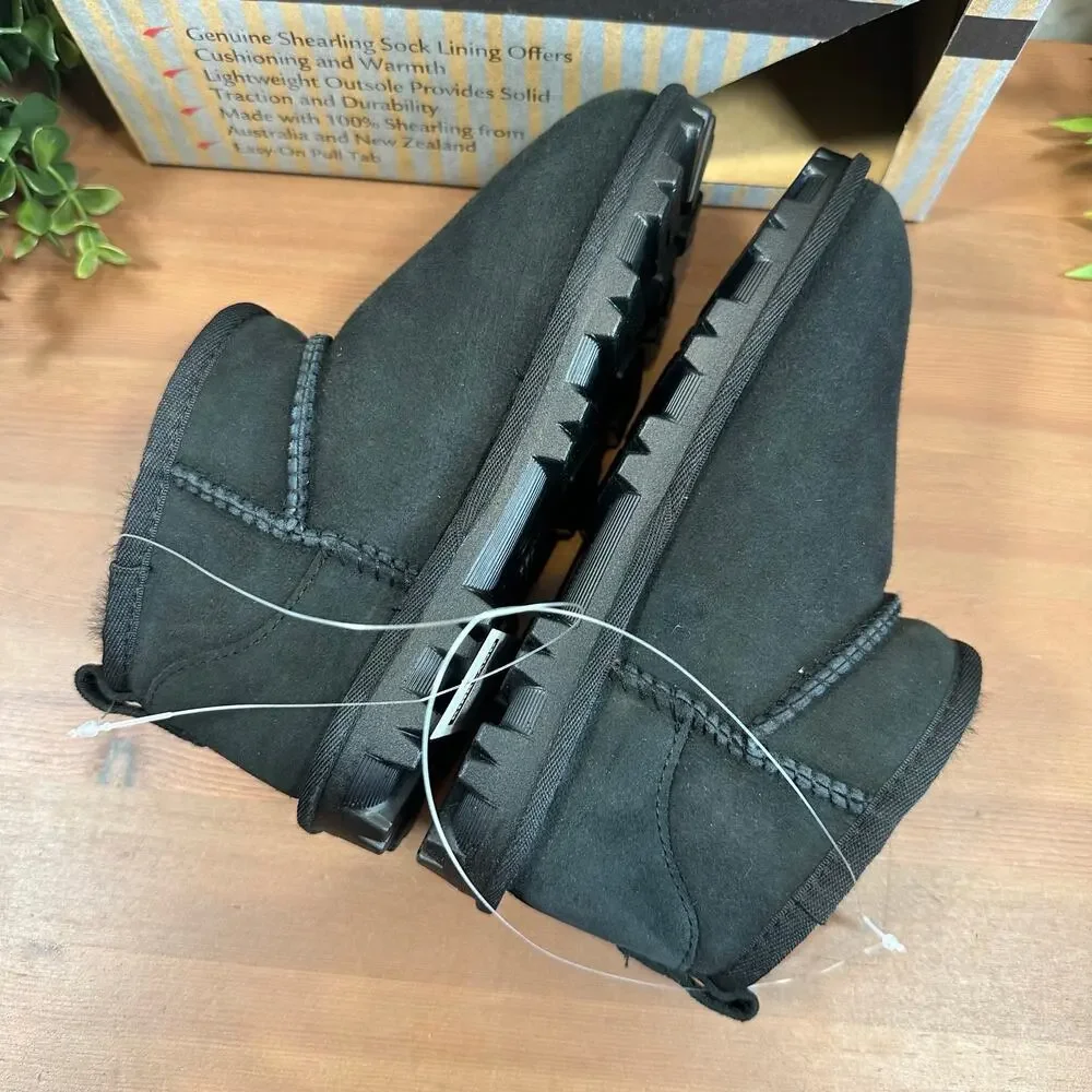 Kirkland Signature Kids Shearling Ankle Boots Size 4